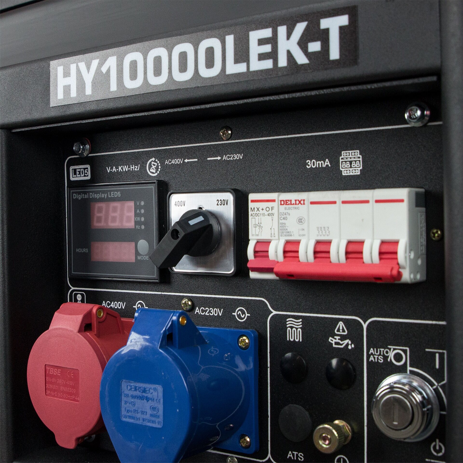 GENERADOR ELÉCTRICO FULL POWER 9,4KVA (400V)/7,5KW (230V) HY10000LEKT HYUNDAI - 2