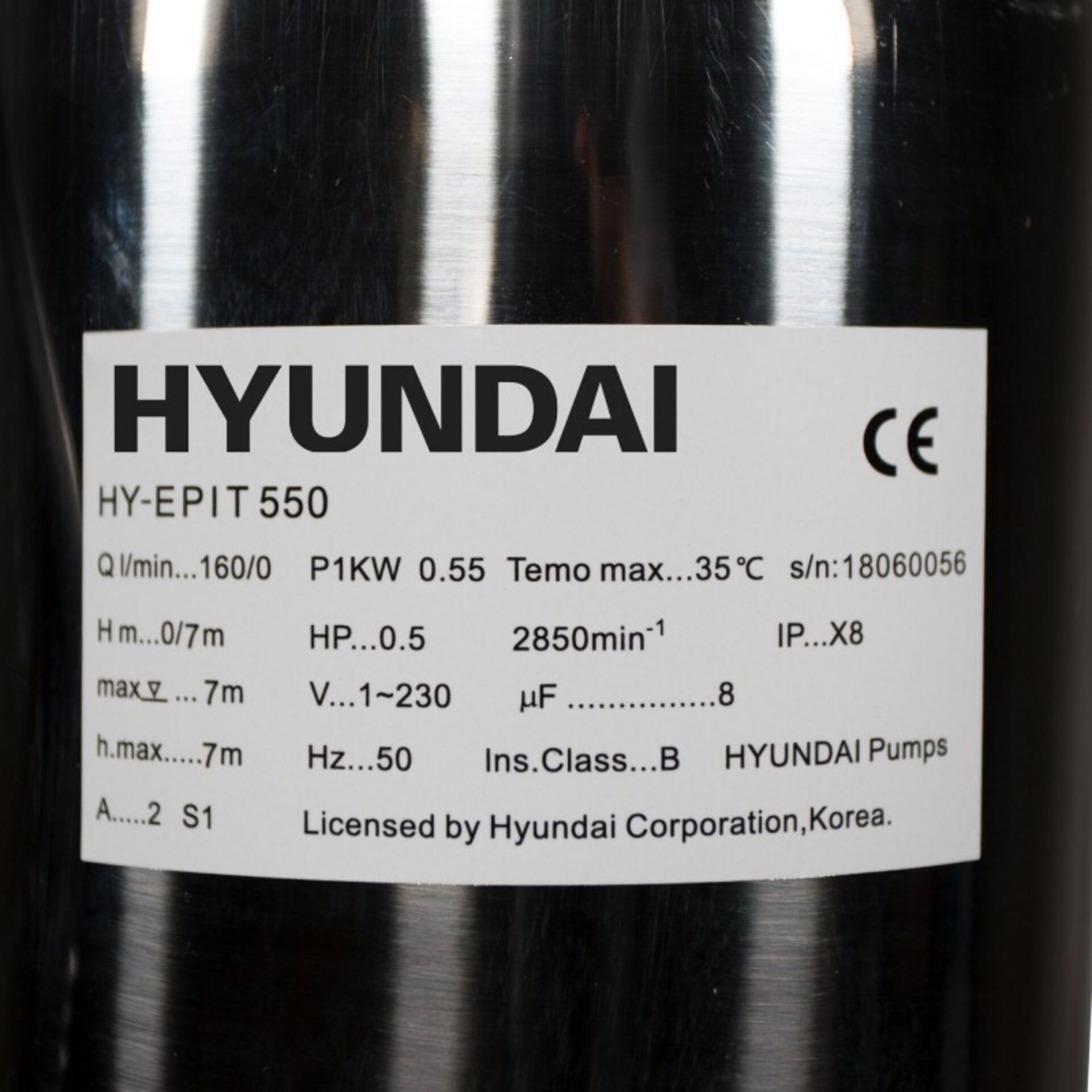 BOMBA SUMERGIBLE HY-EPIT550 HYUNDAI - 4