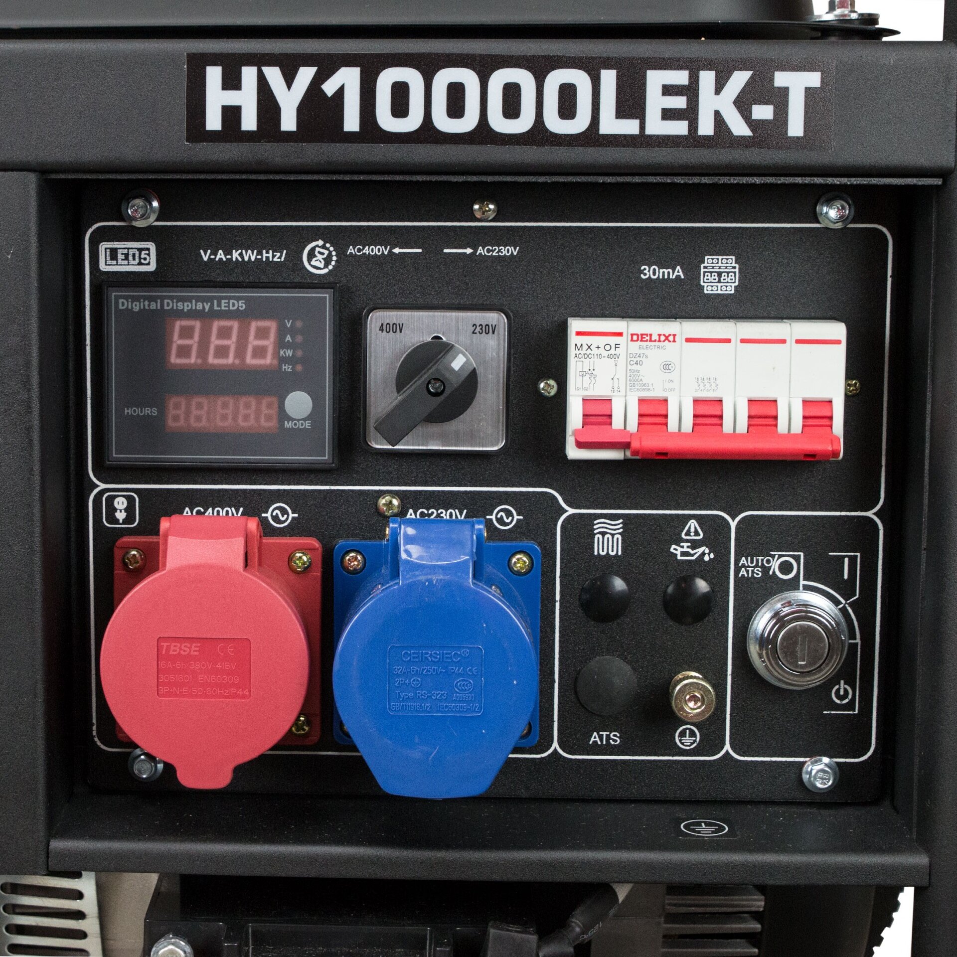 GENERADOR ELÉCTRICO FULL POWER 9,4KVA (400V)/7,5KW (230V) HY10000LEKT HYUNDAI - 3