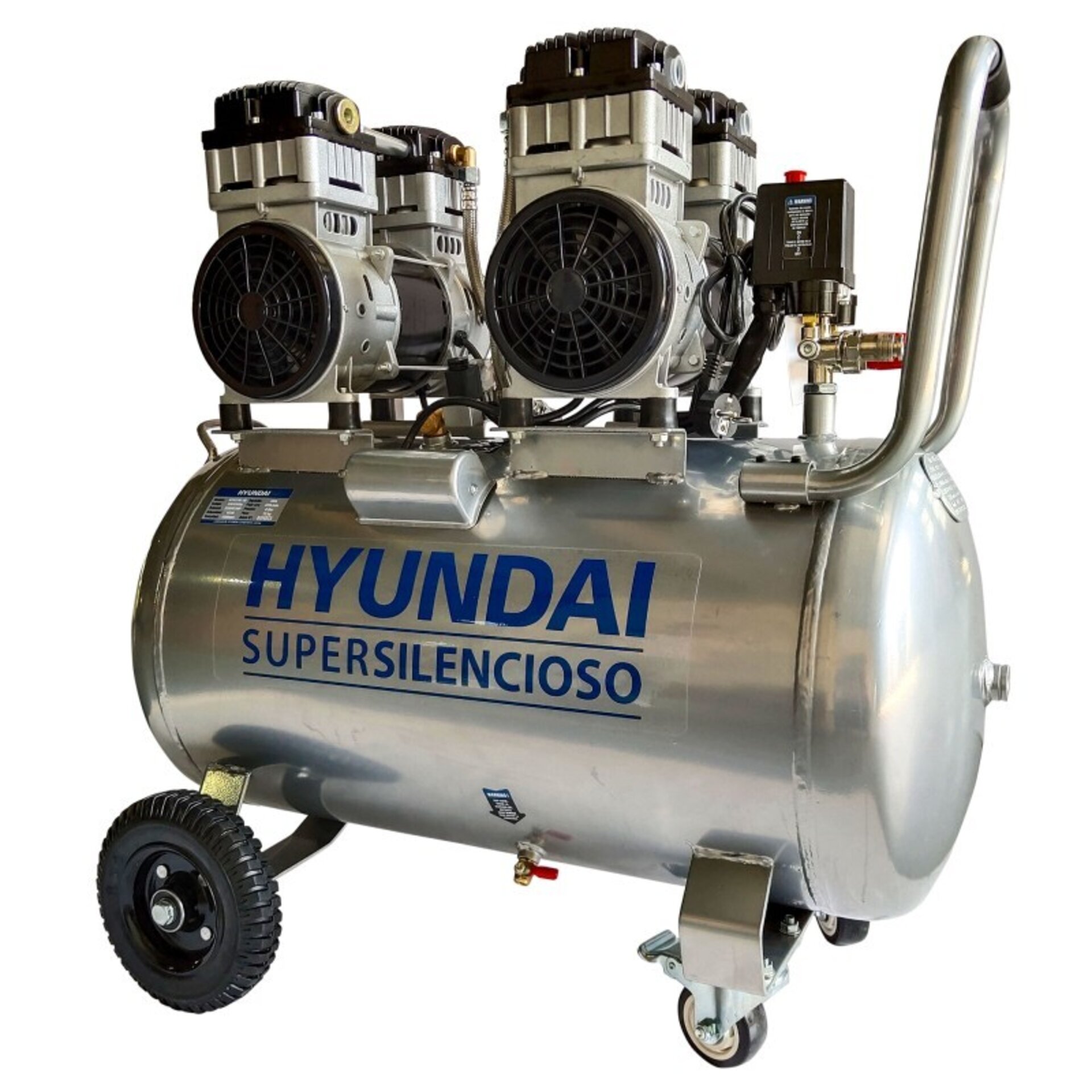 COMPRESOR SILENCIOSO 100L HYAC100-3S HYUNDAI - 2