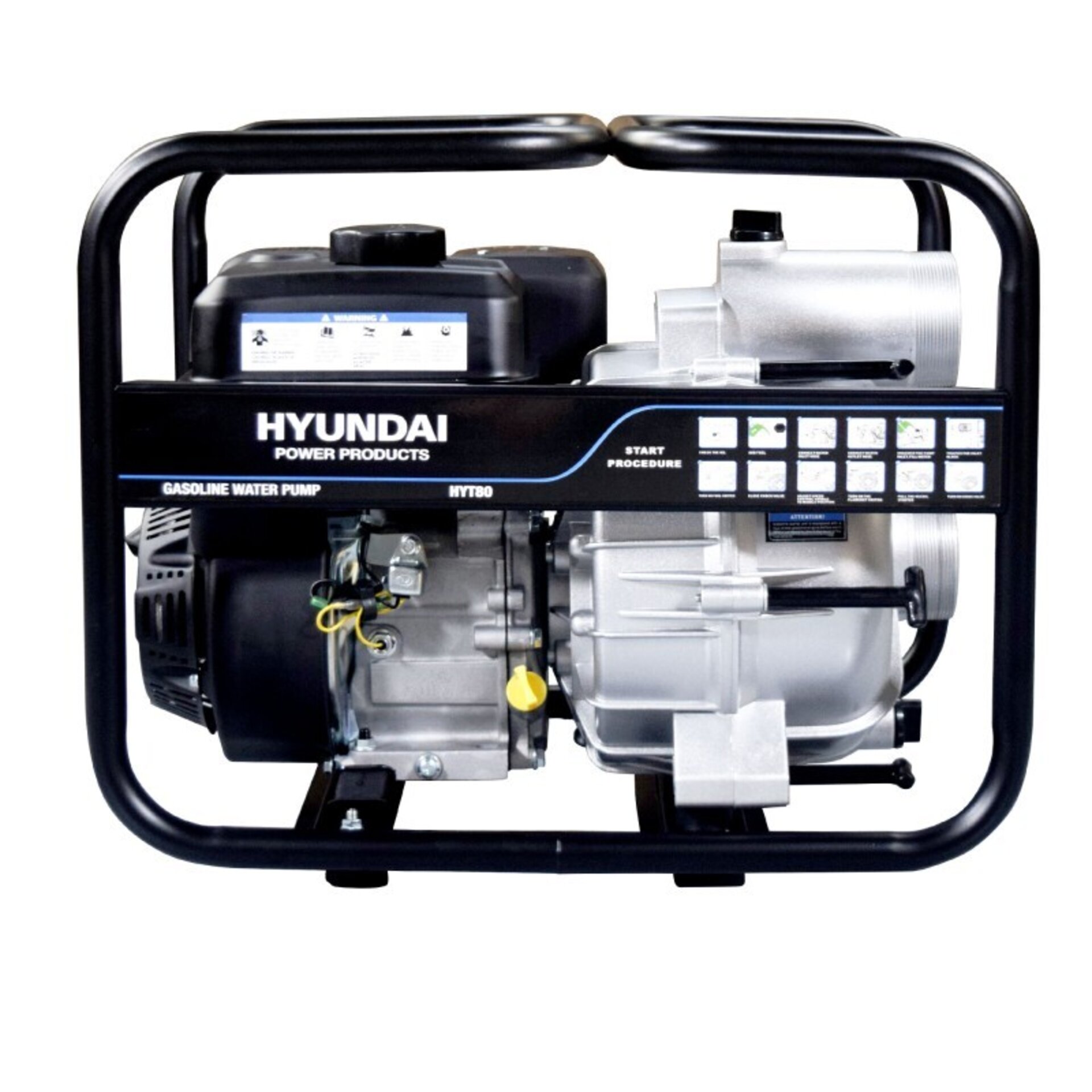 MOTOBOMBA A GASOLINA (AGUAS SUCIAS) HYT80 HYUNDAI - 7