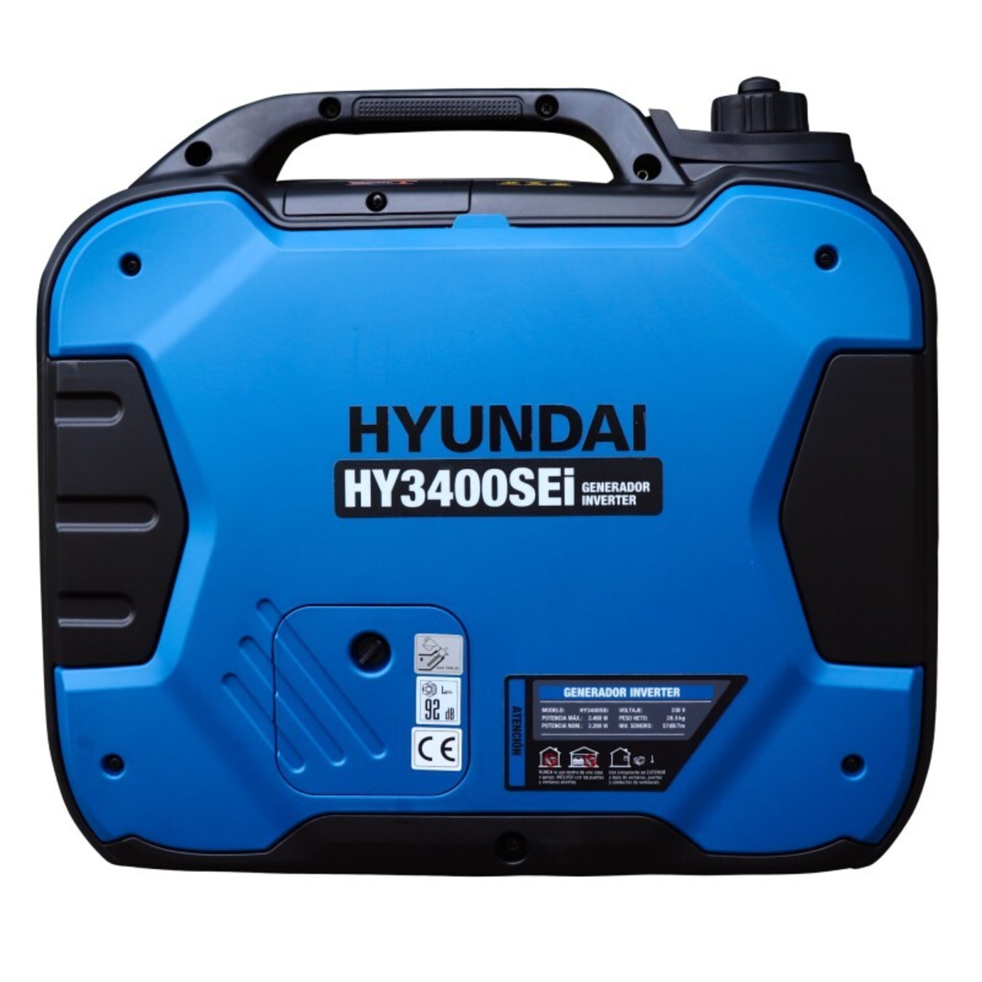 GENERADOR INVERTER A GASOLINA DE 3,4Kw HY3400SEI HYUNDAI - 2