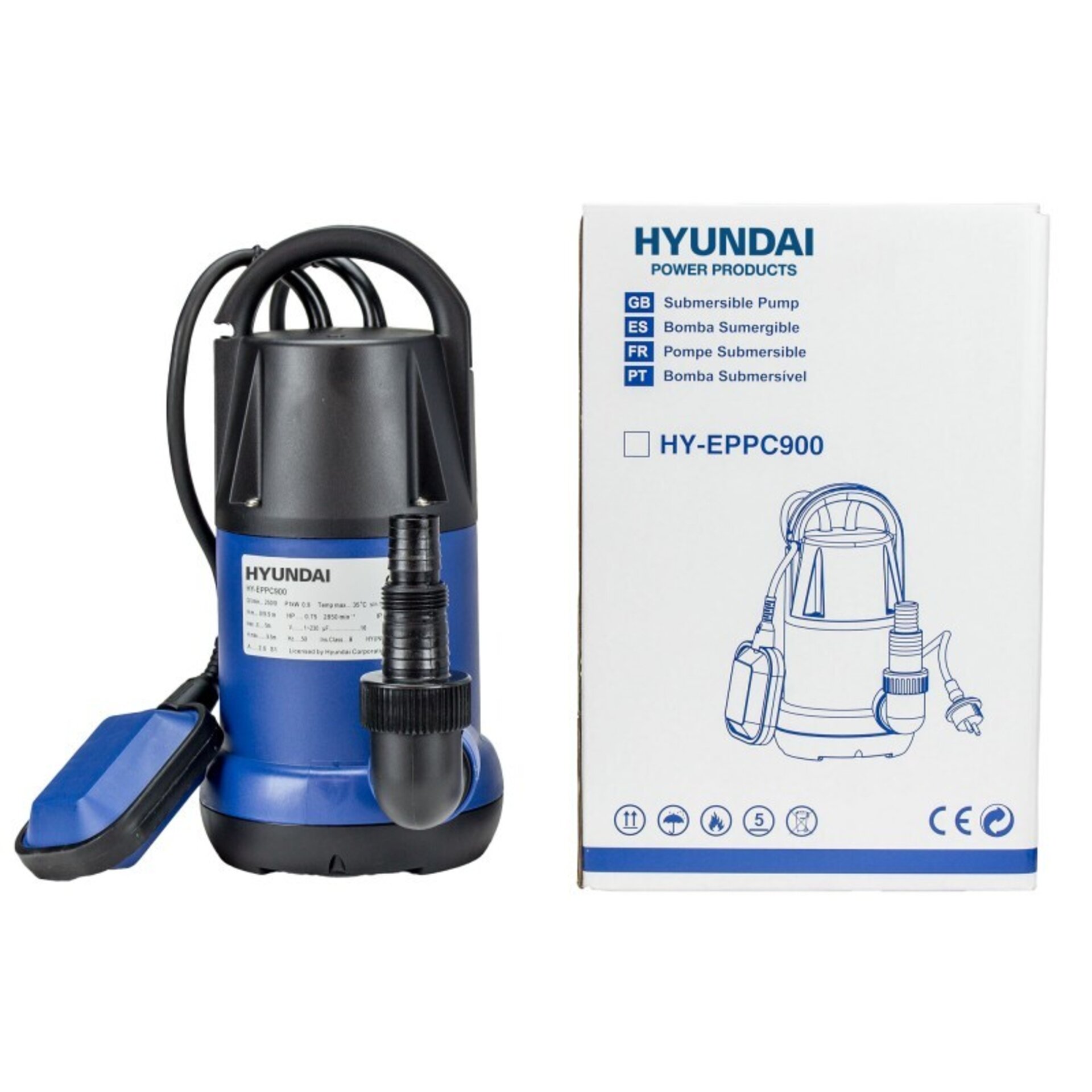 BOMBA SUMERGIBLE (AGUAS LIMPIAS) EPPC900 HYUNDAI - 3