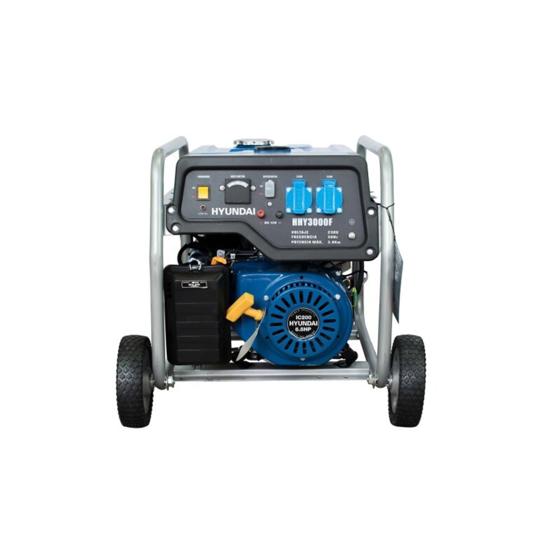 GENERADOR GASOLINA MONOFÁSICO CON RUEDAS HHY3000FK HYUNDAI - 4