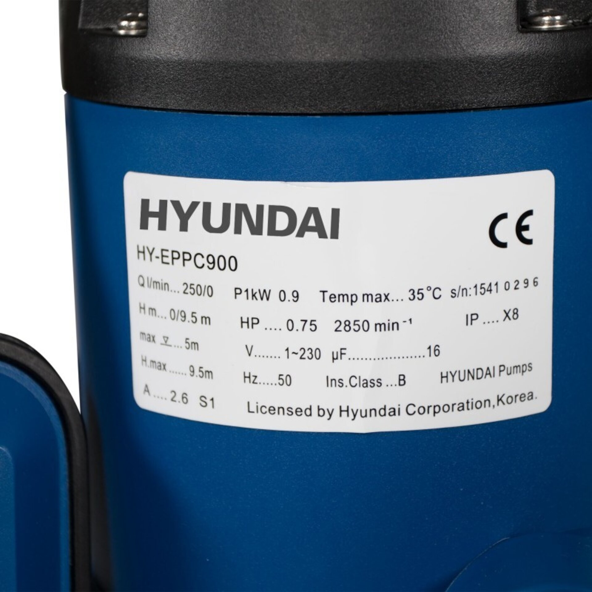 BOMBA SUMERGIBLE (AGUAS LIMPIAS) EPPC900 HYUNDAI - 2