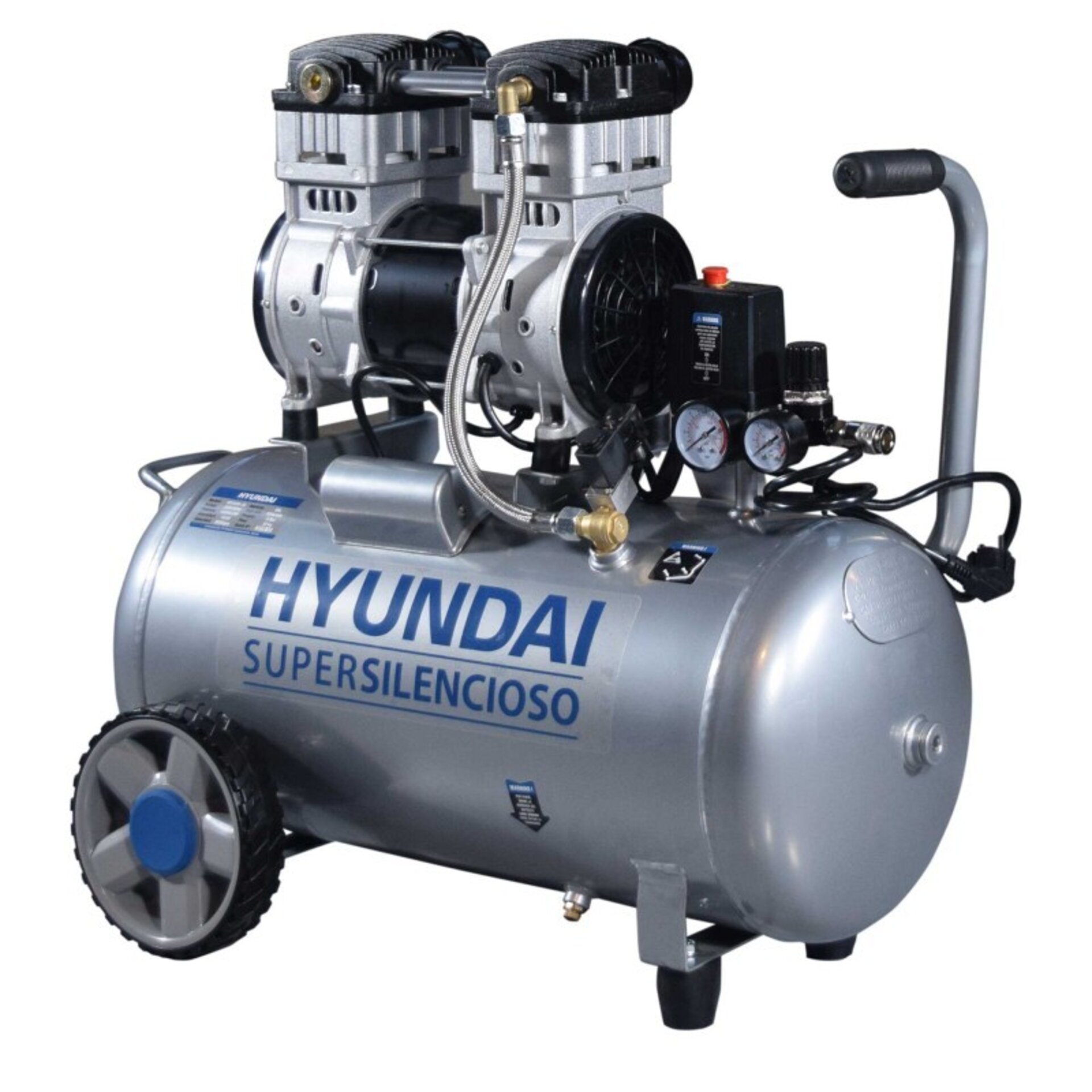 COMPRESOR SILENCIOSO 50L HYAC50-2S HYUNDAI - 5