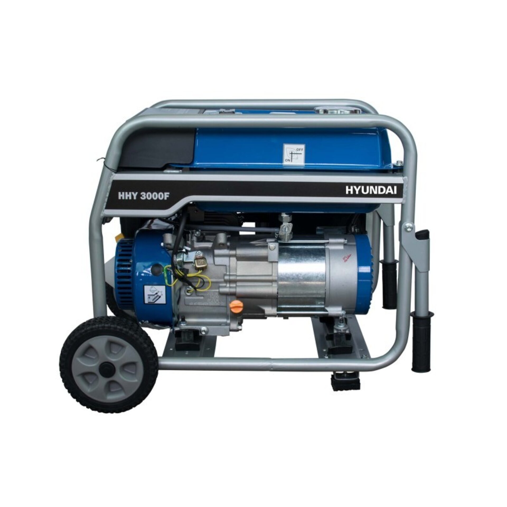 GENERADOR GASOLINA MONOFÁSICO CON RUEDAS HHY3000FK HYUNDAI - 2