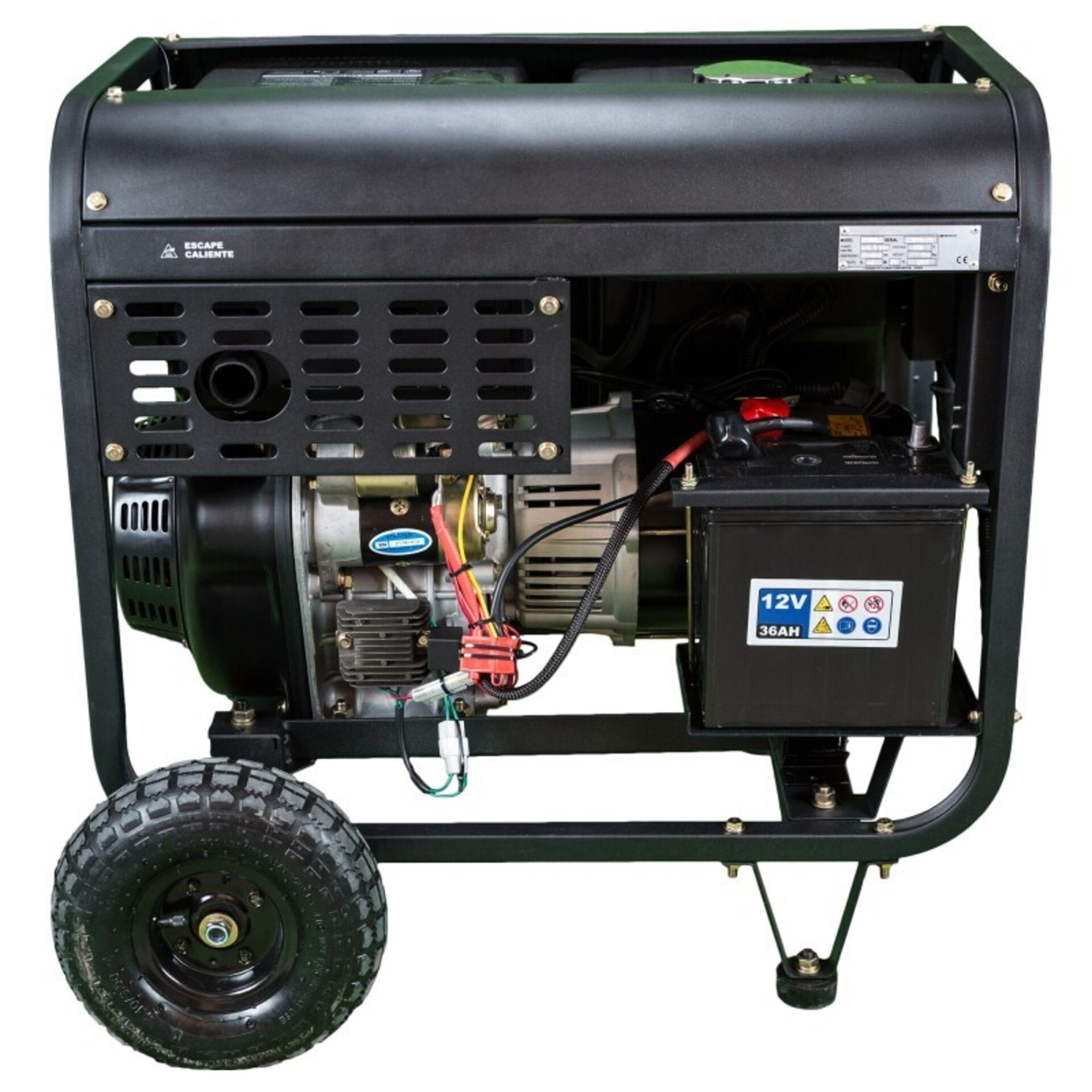 GENERADOR DIÉSEL ABIERTO MONOFÁSICO DHY6000LEK HYUNDAI - 3