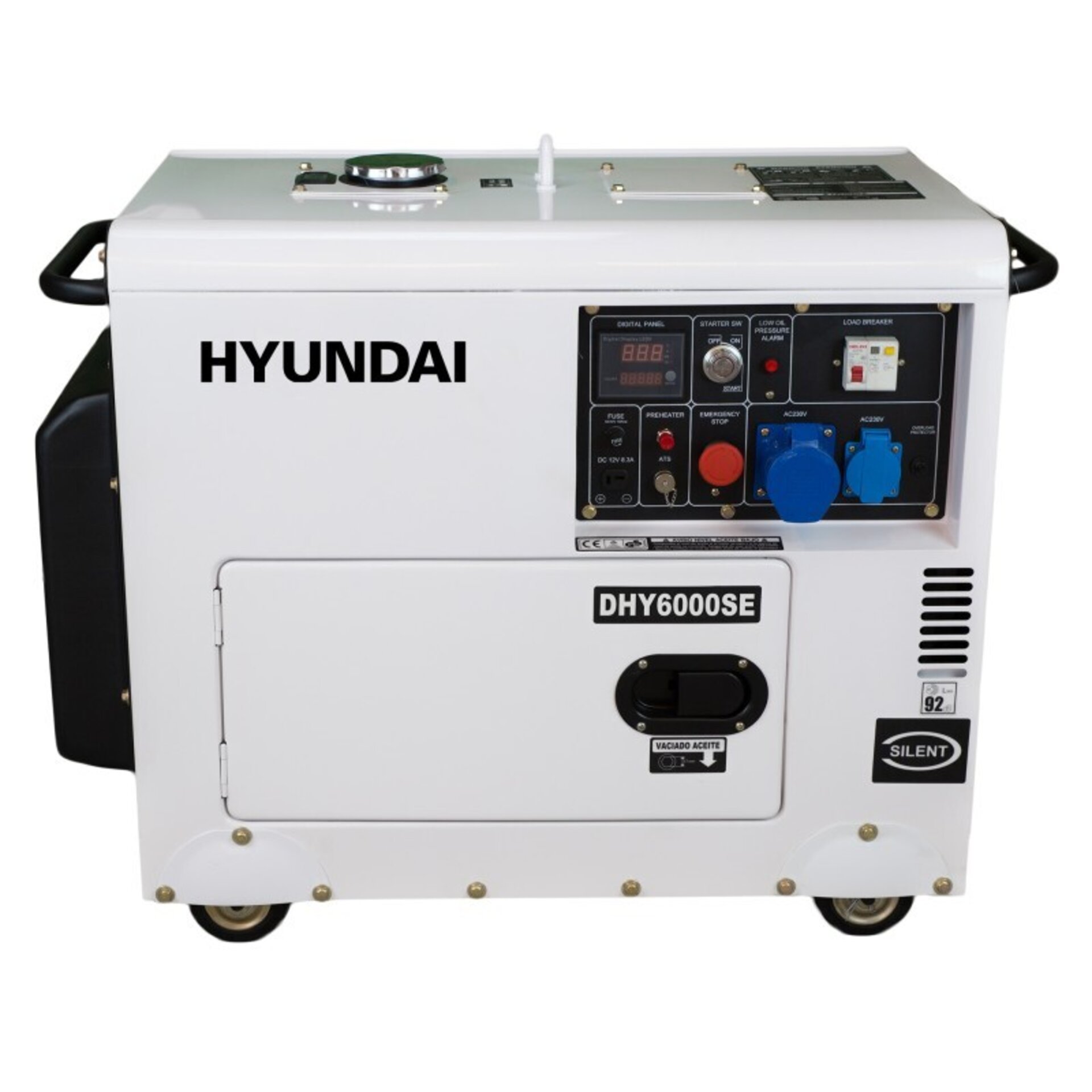 GRUPO ELECTRÓGENO INSONORIZADO (MONOFÁSICO) 5KW DHY6000SE HYUNDAI - 2